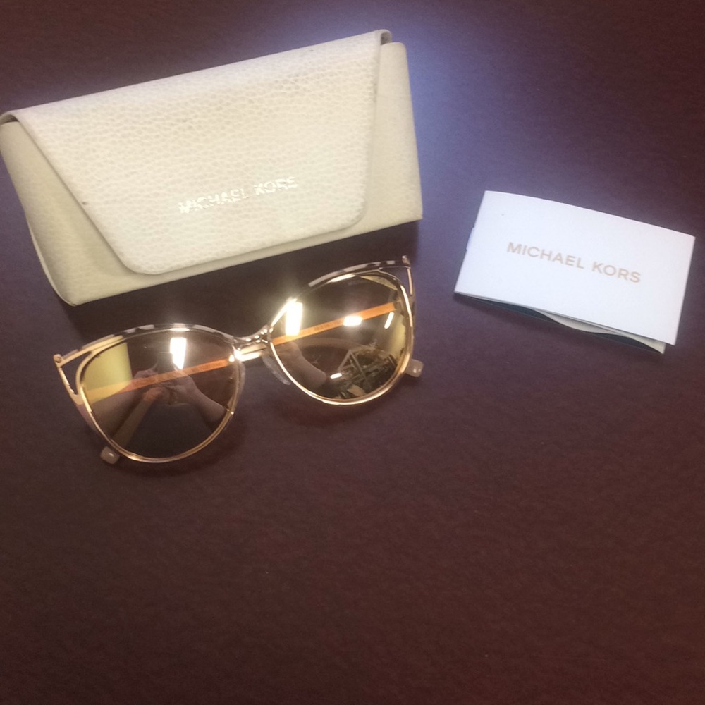 Micheal Kors Rose gold cat eye sunglasses